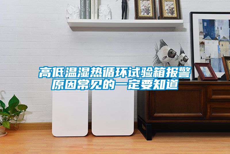 高低溫濕熱循環(huán)試驗箱報警原因常見的一定要知道