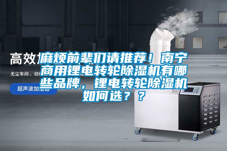 麻煩前輩們請推薦！南寧商用鋰電轉(zhuǎn)輪除濕機有哪些品牌，鋰電轉(zhuǎn)輪除濕機如何選？？
