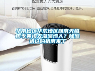 行業(yè)新聞華南地區(qū)華東地區(qū)回南天梅雨季黃梅天潮濕惱人？除濕機選購指南來了