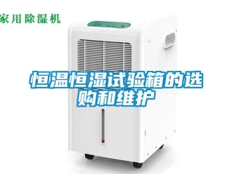 知識(shí)百科恒溫恒濕試驗(yàn)箱的選購(gòu)和維護(hù)