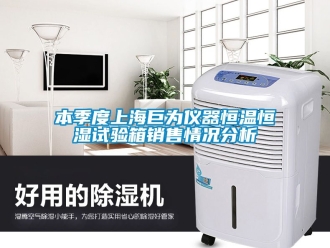 常見問題本季度上海巨為儀器恒溫恒濕試驗箱銷售情況分析