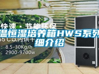 知識(shí)百科恒溫恒濕培養(yǎng)箱HWS系列詳細(xì)介紹