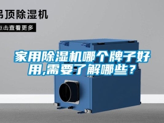 常見問題家用除濕機哪個牌子好用,需要了解哪些？