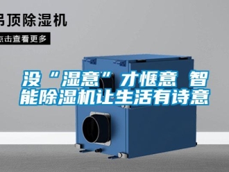 行業(yè)新聞沒“濕意”才愜意 智能除濕機(jī)讓生活有詩意