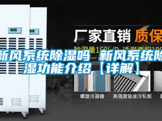 行業(yè)新聞新風(fēng)系統(tǒng)除濕嗎 新風(fēng)系統(tǒng)除濕功能介紹【詳解】
