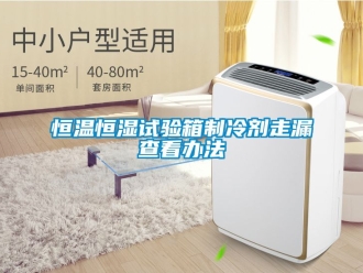 知識百科恒溫恒濕試驗(yàn)箱制冷劑走漏查看辦法