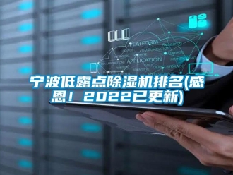行業(yè)新聞寧波低露點除濕機排名(感恩！2022已更新)