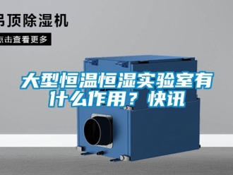 知識百科大型恒溫恒濕實(shí)驗(yàn)室有什么作用？快訊