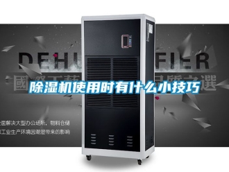 行業(yè)新聞除濕機使用時有什么小技巧
