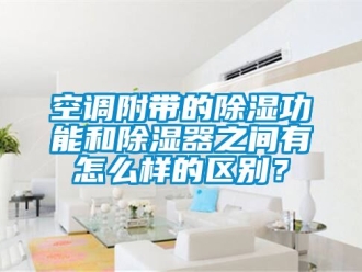 行業(yè)新聞空調(diào)附帶的除濕功能和除濕器之間有怎么樣的區(qū)別？