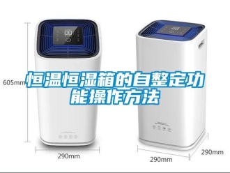 知識(shí)百科恒溫恒濕箱的自整定功能操作方法