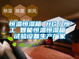 知識百科恒溫恒濕箱 HG／恒工 智能恒溫恒濕箱 試驗設(shè)備生產(chǎn)廠家