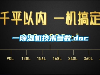 行業(yè)新聞一除濕機技術參數(shù).doc