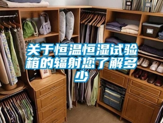 知識百科關于恒溫恒濕試驗箱的輻射您了解多少
