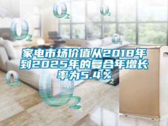行業(yè)新聞家電市場(chǎng)價(jià)值從2018年到2025年的復(fù)合年增長(zhǎng)率為5.4％