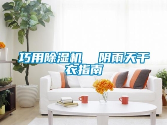 行業(yè)新聞巧用除濕機  陰雨天干衣指南
