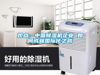 常見問題觀點：中國除濕機企業(yè) 如何成就國際化之路