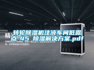 常見問題轉(zhuǎn)輪除濕機(jī)注液車間低露點(diǎn)-45℃除濕解決方案.pdf