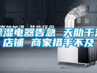 常見問題除濕電器告急 天助干洗店鋪 商家措手不及