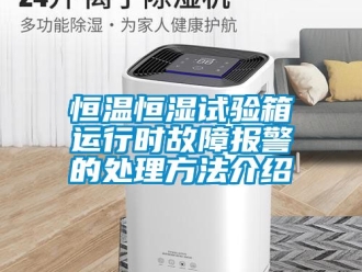 知識百科恒溫恒濕試驗(yàn)箱運(yùn)行時(shí)故障報(bào)警的處理方法介紹