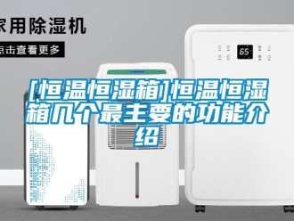 常見問題[恒溫恒濕箱]恒溫恒濕箱幾個最主要的功能介紹