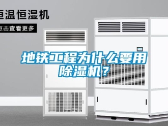 企業(yè)新聞地鐵工程為什么要用除濕機？