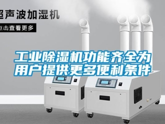 企業(yè)新聞工業(yè)除濕機(jī)功能齊全為用戶提供更多便利條件