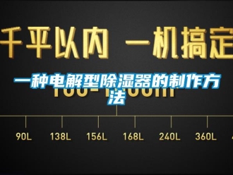 行業(yè)新聞一種電解型除濕器的制作方法