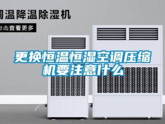 知識百科更換恒溫恒濕空調(diào)壓縮機要注意什么