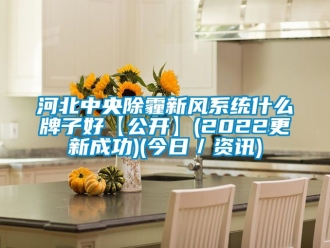企業(yè)新聞河北中央除霾新風系統(tǒng)什么牌子好【公開】(2022更新成功)(今日／資訊)