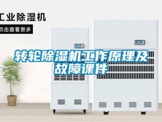 常見問題轉輪除濕機工作原理及故障課件