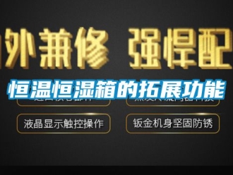 知識(shí)百科恒溫恒濕箱的拓展功能