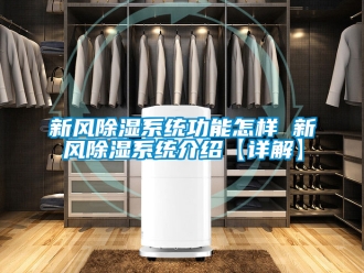 行業(yè)新聞新風(fēng)除濕系統(tǒng)功能怎樣 新風(fēng)除濕系統(tǒng)介紹【詳解】