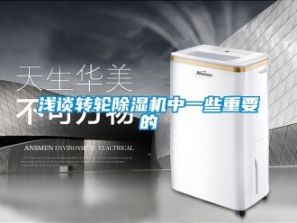常見問題淺談轉(zhuǎn)輪除濕機(jī)中一些重要的