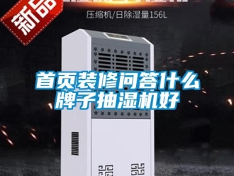 企業(yè)新聞首頁裝修問答什么牌子抽濕機好