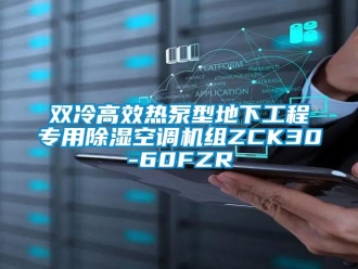 行業(yè)新聞雙冷高效熱泵型地下工程專用除濕空調(diào)機(jī)組ZCK30-60FZR