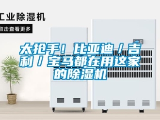 行業(yè)新聞太搶手！比亞迪／吉利／寶馬都在用這家的除濕機(jī)