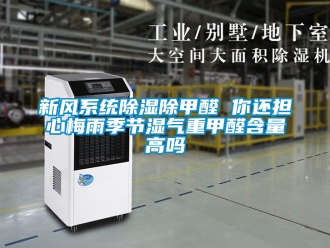 行業(yè)新聞新風(fēng)系統(tǒng)除濕除甲醛 你還擔(dān)心梅雨季節(jié)濕氣重甲醛含量高嗎