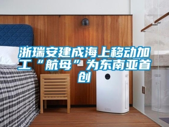 知識(shí)百科浙瑞安建成海上移動(dòng)加工“航母”為東南亞首創(chuàng)