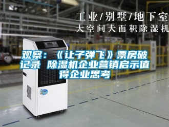 行業(yè)新聞觀察：《讓子彈飛》票房破記錄 除濕機企業(yè)營銷啟示值得企業(yè)思考