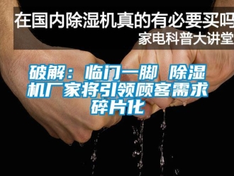 行業(yè)新聞破解：臨門(mén)一腳 除濕機(jī)廠家將引領(lǐng)顧客需求碎片化