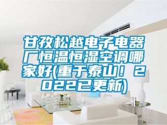 知識百科甘孜松越電子電器廠恒溫恒濕空調(diào)哪家好(重于泰山！2022已更新)