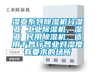 常見問(wèn)題濕亞系列除濕機(jī)分濕亞 工業(yè)除濕機(jī)，濕亞 民用除濕機(jī)，適用于各行各業(yè)對(duì)濕度有要求的場(chǎng)所