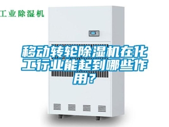 知識(shí)百科移動(dòng)轉(zhuǎn)輪除濕機(jī)在化工行業(yè)能起到哪些作用？