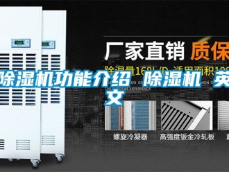 行業(yè)新聞除濕機功能介紹 除濕機 英文