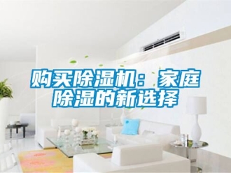 行業(yè)新聞購買除濕機(jī)：家庭除濕的新選擇