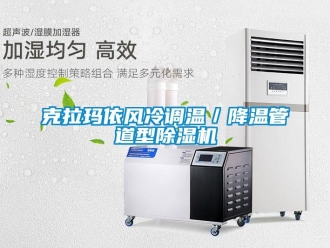 行業(yè)新聞克拉瑪依風冷調(diào)溫／降溫管道型除濕機