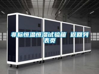 知識百科非標(biāo)恒溫恒濕試驗(yàn)箱 返回列表頁