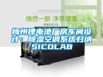 行業(yè)新聞梅州鋰電池廠房車間設(shè)計：除濕空調(diào)系統(tǒng)歸納SICOLAB