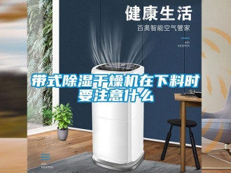 企業(yè)新聞帶式除濕干燥機(jī)在下料時(shí)要注意什么